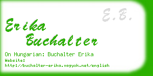 erika buchalter business card